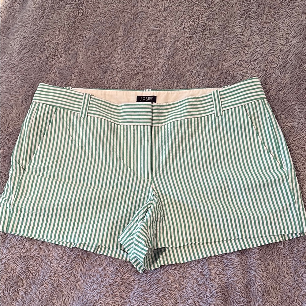 J. Crew Green CityFit Shorts Classic Style